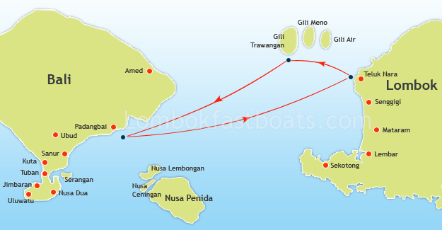 Wahana Gili Ocean Map Wahana Gili Ocean Map